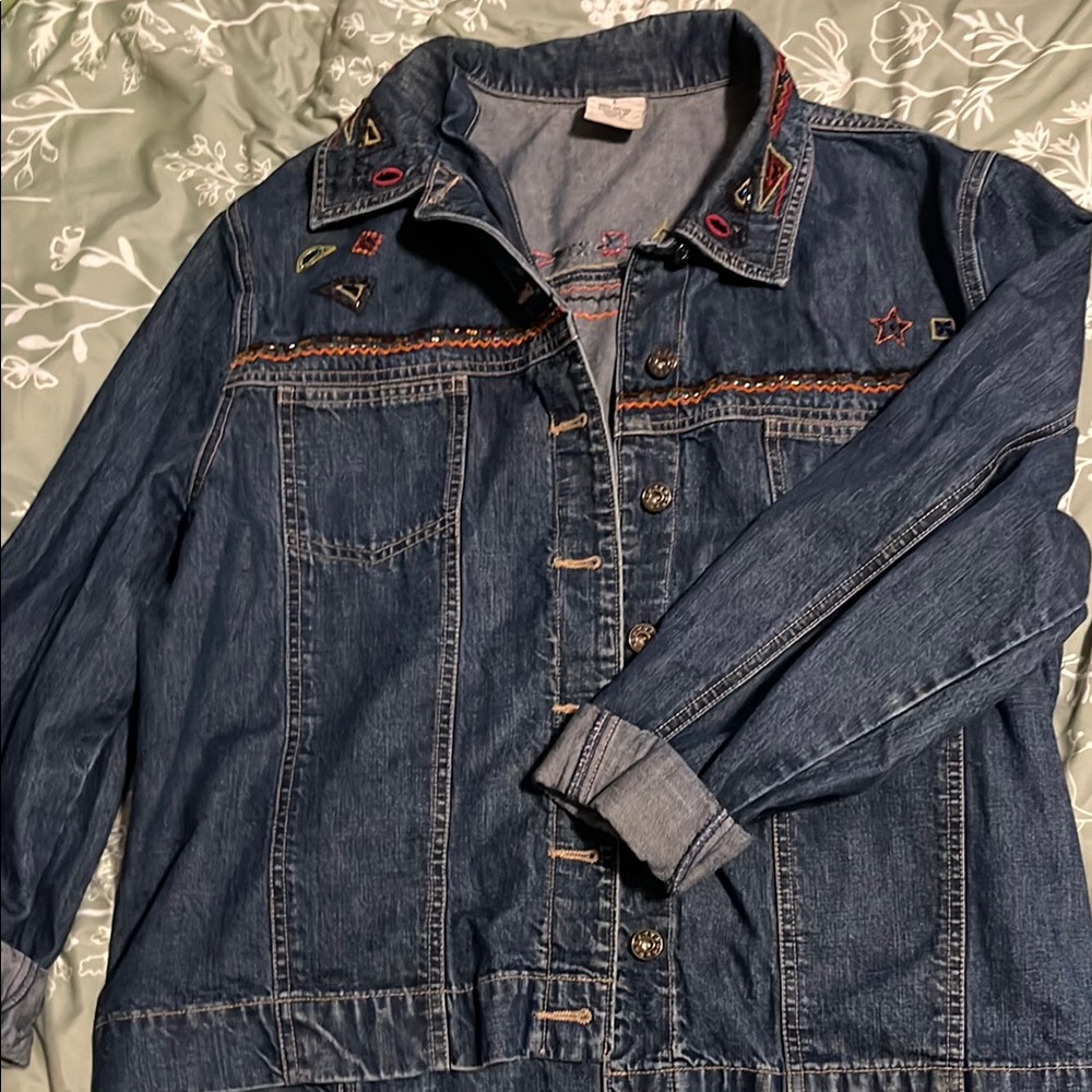 Embroidered Denim Jacket